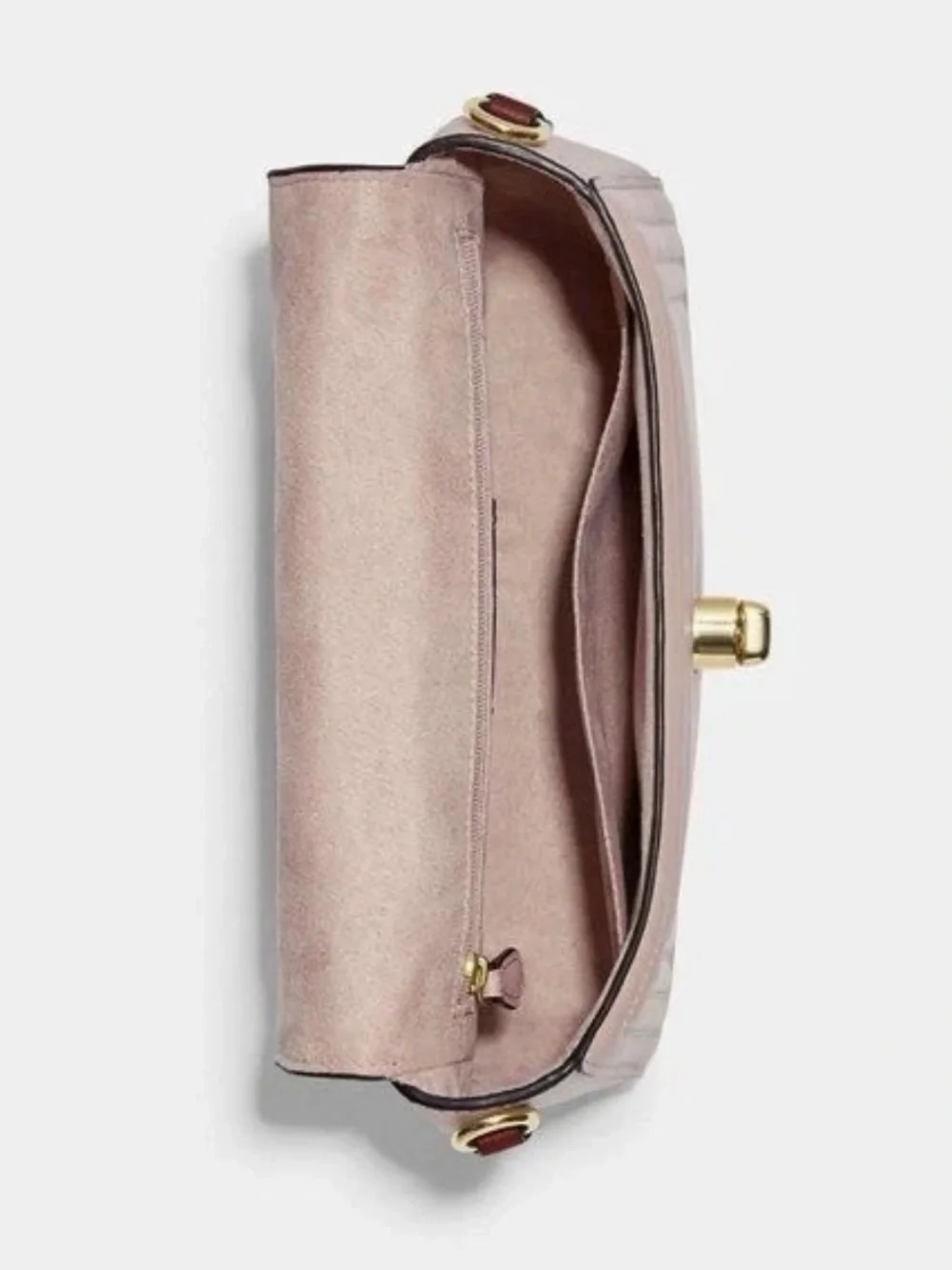 Coach Marlie Top Handle bag  Quilted Leather in pink with charm